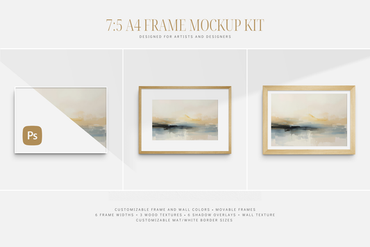 Frame Mockup 5:7 (A4) Landscape