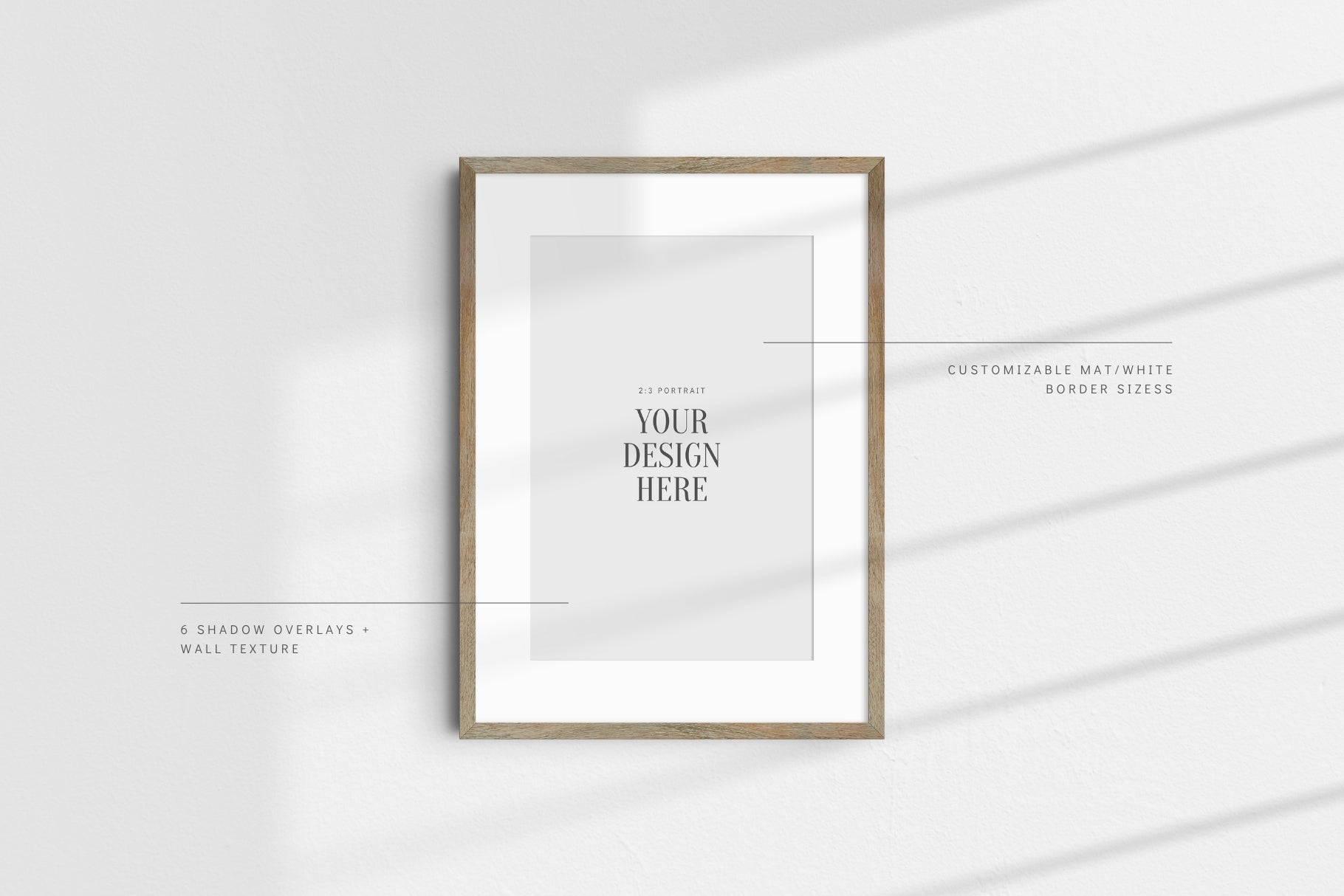 2:3 3:2 Frame Mockup Set | Vertical, Horizontal, Square | PSD 