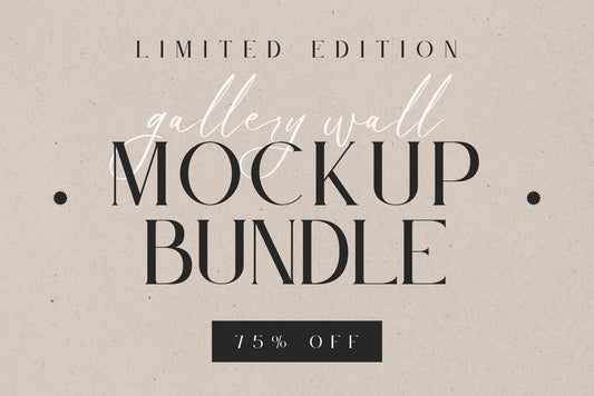 GALLERY WALL MOCKUP BUNDLE | FRAME MOCKUP BUNDLE | Limited Edition | 75% OFF