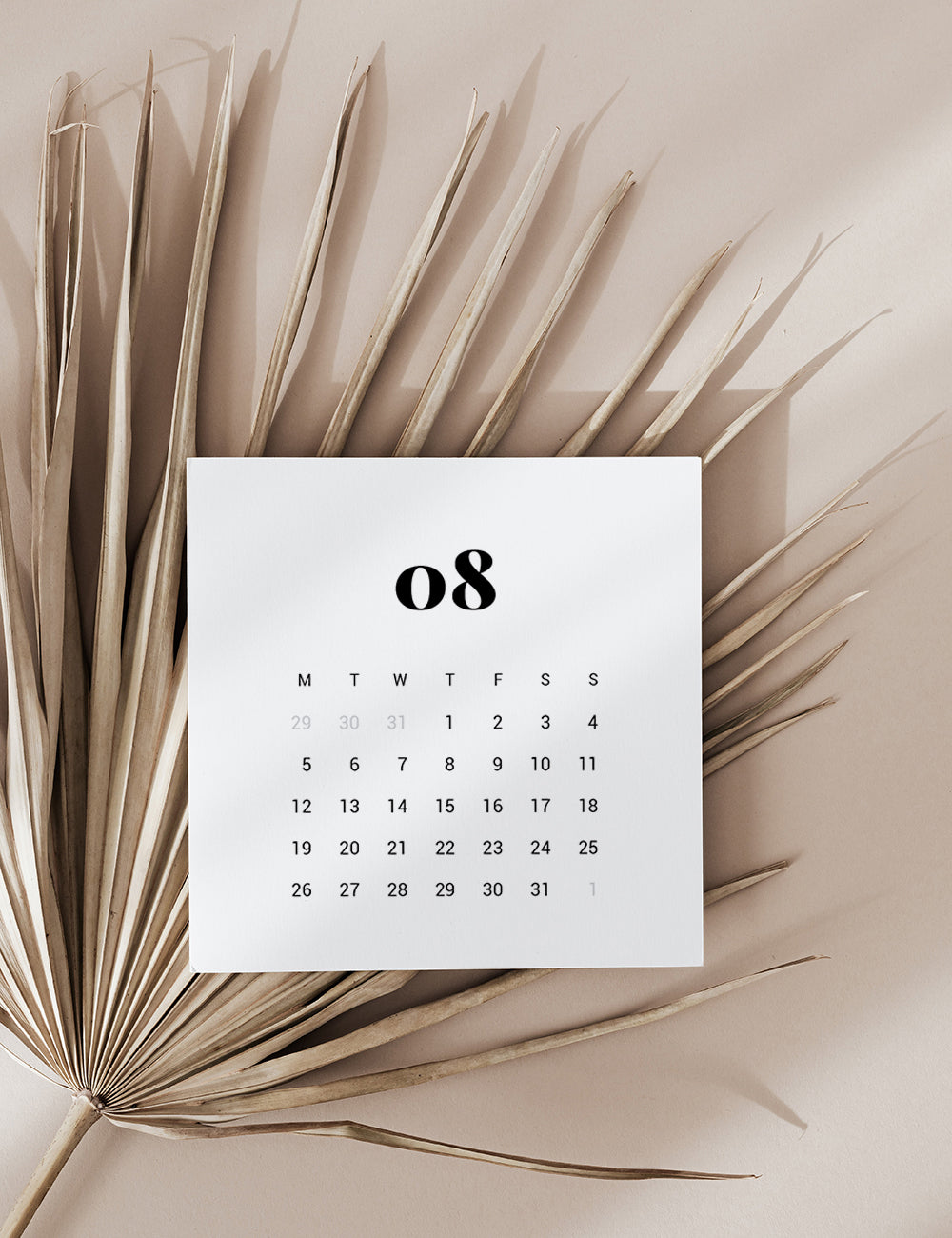 2024 Calendar | 3x3 | 2x2 | Printable Journaling & Planner Cards | Printable Mini Calendar 2024 | Bujo Calendar 2024 | Minimal Aesthetic | Clean Design | Monday Start + Sunday Start | PDF + JPEG | 01