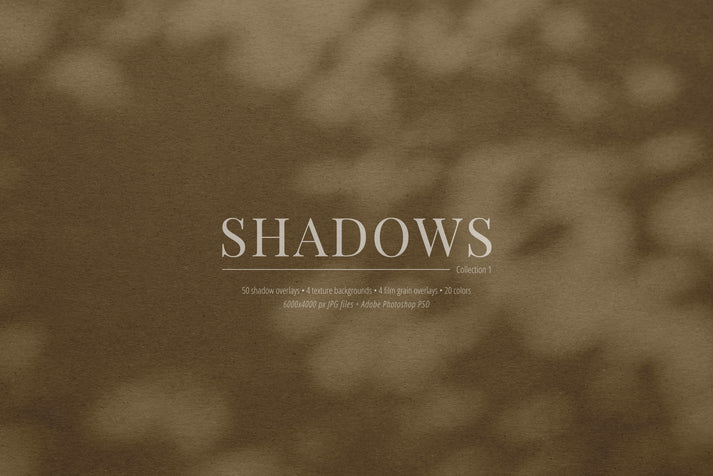 50 Shadow Overlays 01 Aesthetic Abstract Backgrounds – PAPER MOON Art ...