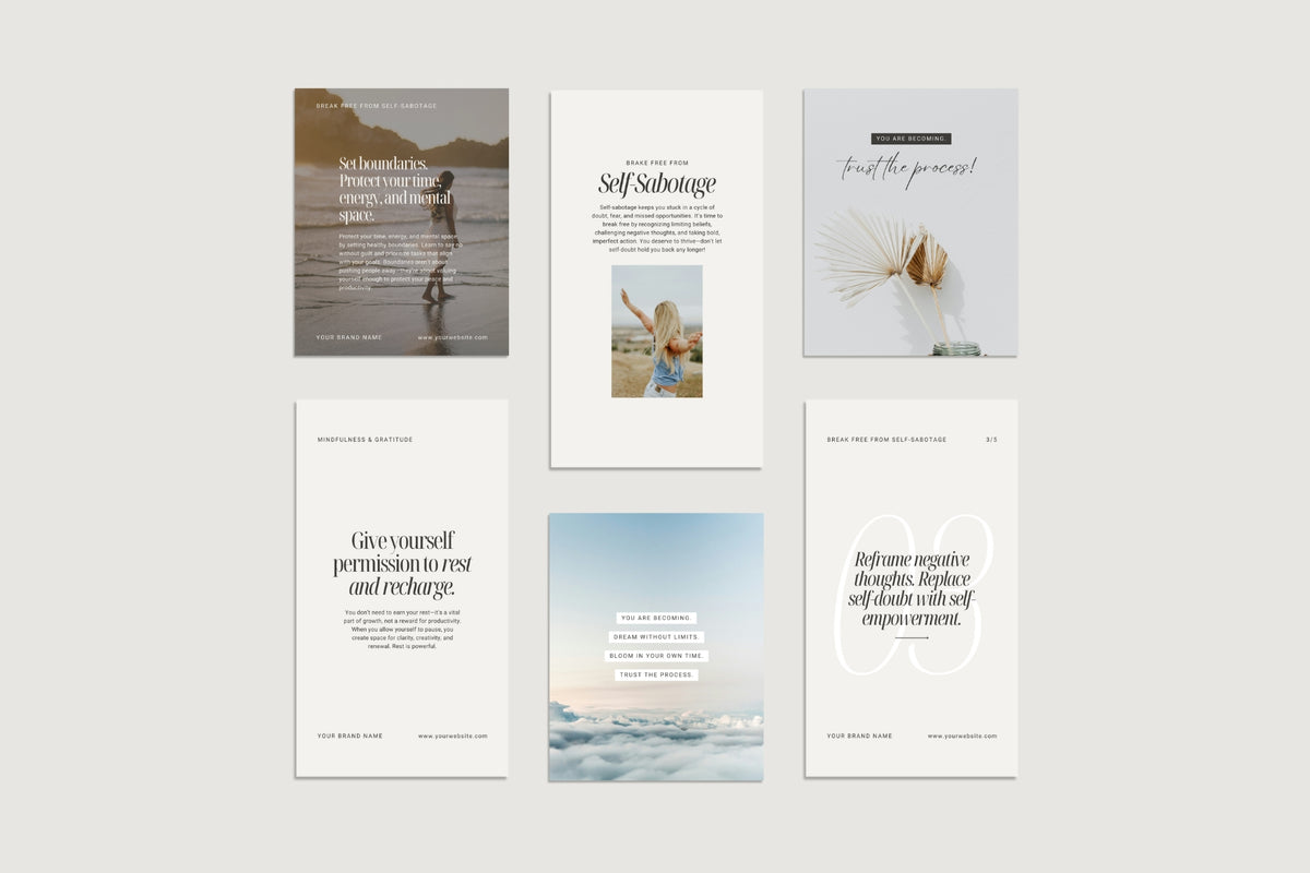 SOLENNE Social Media Posts & Instagram Stories | Canva Templates | Sle ...