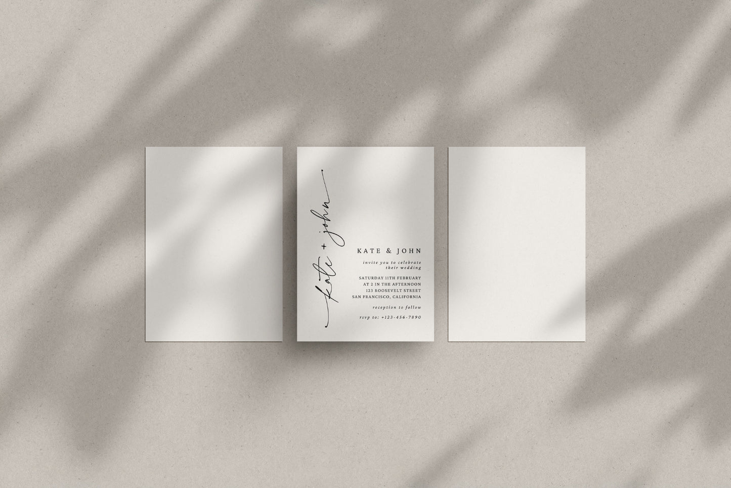 Vertical A5 Card Mockup Set | A5 Portrait | A5 Paper Mockup Set | PSD