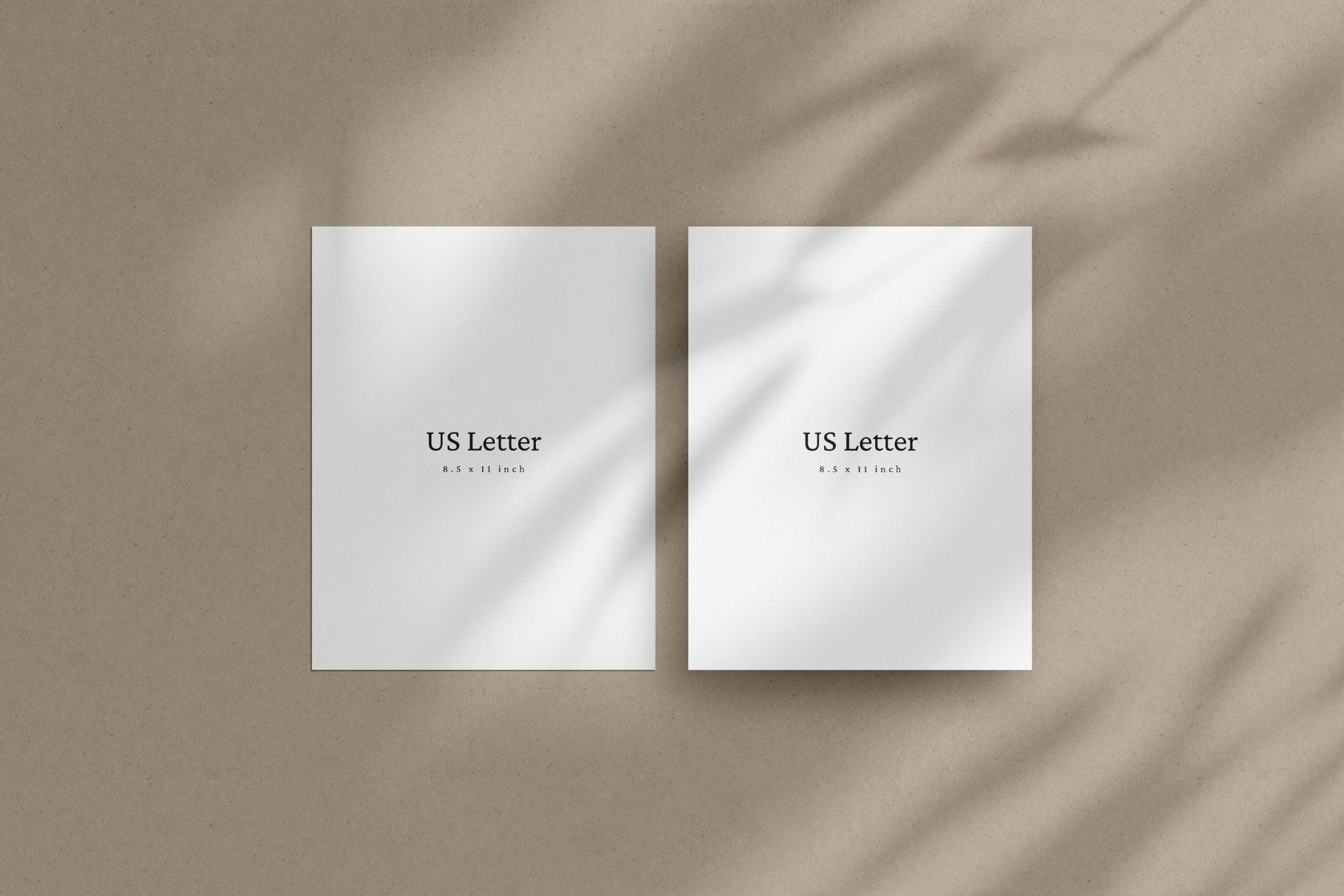 Vertical US Letter Flyer Mockup | US Letter Portrait | US Letter Paper Mockup Set | PSD