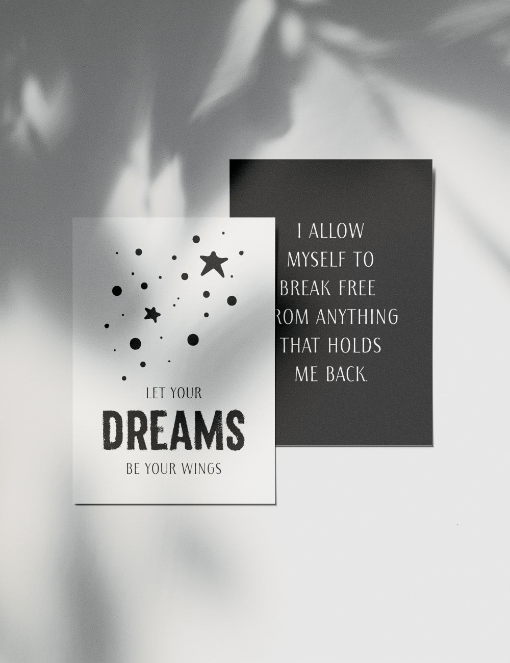 Vision Board Printables | Printable Vision Board Kit | Printable Affirmation Cards | Inspirational & Motivational Quotes | Printable Quotes | Printable Journal & Planner Cards | 3.5x5 | 3x4 | 2x3 | PDF + JPEG | Black and White | Clean Design | Minimal Aesthetic