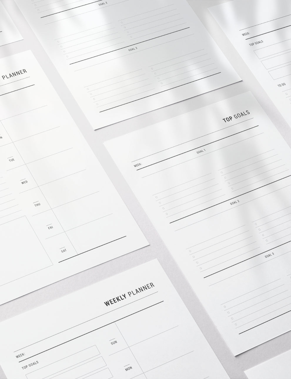 Printable Weekly Planner | Undated | A4 | A5 | US Letter | PDF + JPEG ...