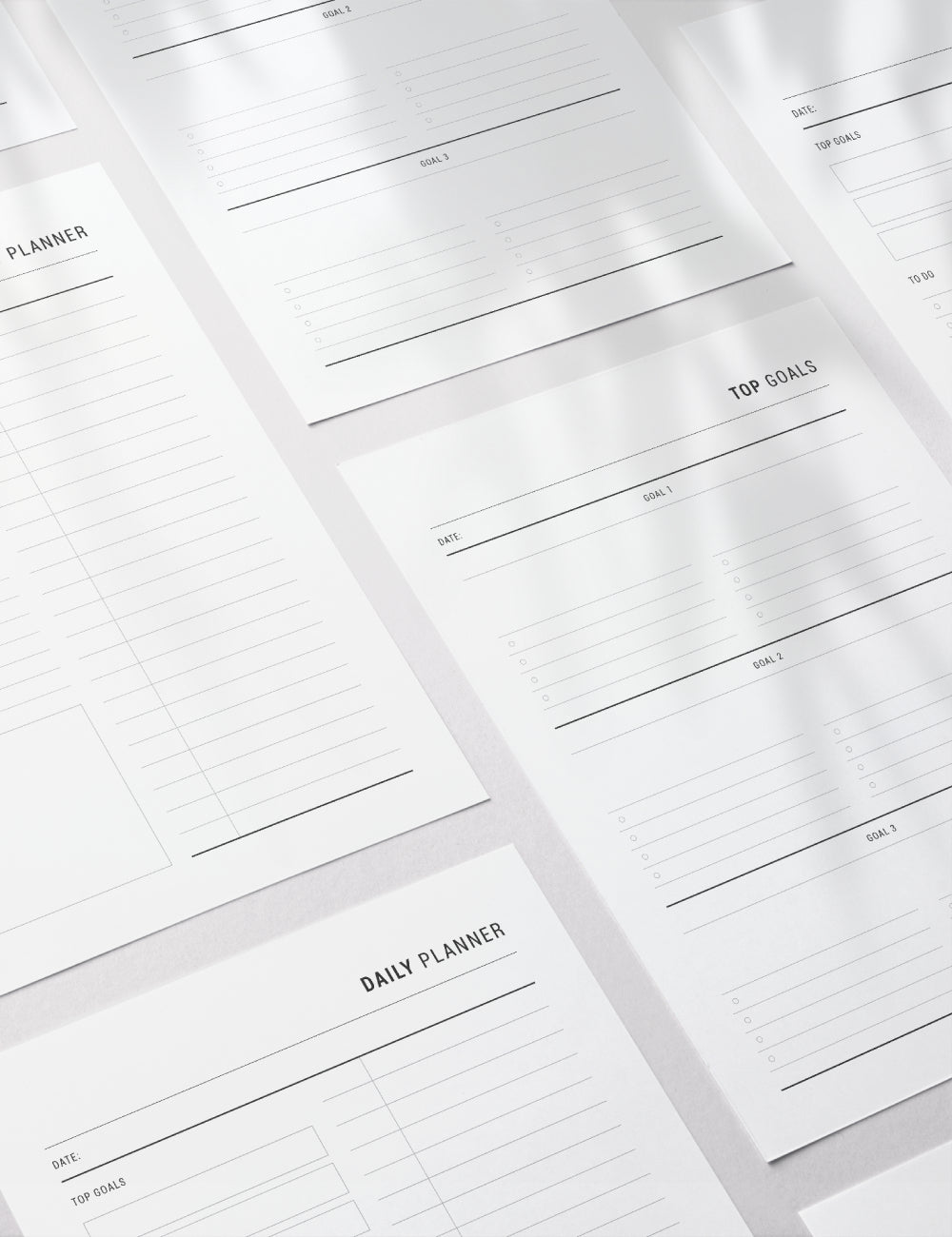 Printable Daily Planner | Undated | Printable Planner Essentials | A4 | A5 | US Letter | Printable Planner Pages | Minimal Aesthetic | Clean Design | PDF + JPEG | PAPER MOON Art & Design