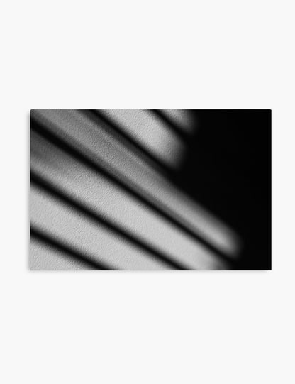 LIGHT AND SHADOW. Black and white photography. Abstract, minimalist printable wall art. LIGHT AND SHADOW canvas print. - PAPER MOON Art & Design