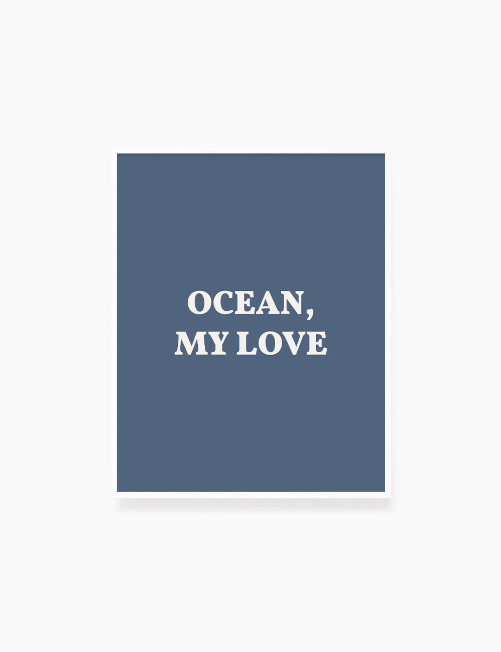 OCEAN, MY LOVE. Ocean Love Quote. Blue. Printable Wall Art Quote. - PAPER MOON Art & Design