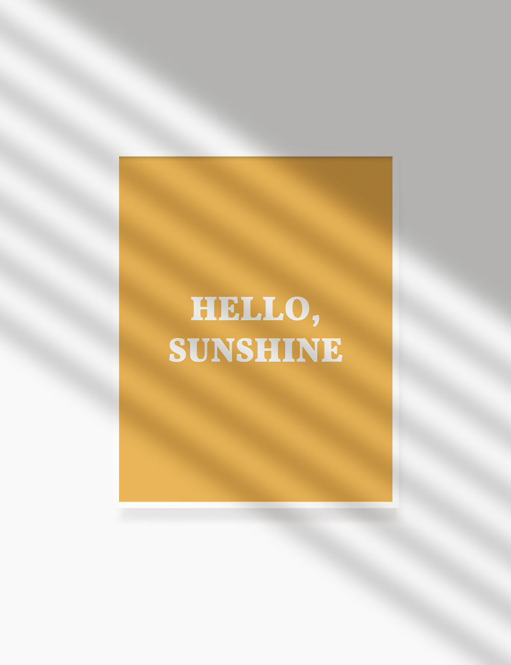 HELLO, SUNSHINE. Hello Sunshine Quote. Yellow. Printable Wall Art Quote. - PAPER MOON Art & Design