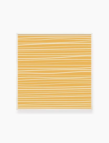 WAVY LINES. YELLOW. Minimalist. Abstract. Boho Art. Printable Wall Art Illustration. - PAPER MOON Art & Design