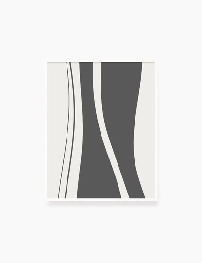 ABSTRACT MINIMAL SHAPES AND LINES. Printable Wall Art Illustration. Shapes and lines in dark grey and beige. Abstract art. Minimal design. Geometric print. Minimalist, abstract illustration art. Printable poster. | PAPER MOON Art & Design