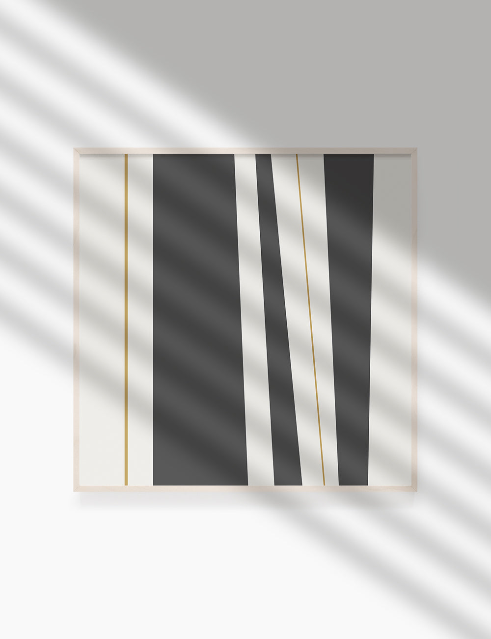 ABSTRACT MINIMAL LINES AND STRIPES. Printable Wall Art Illustration. Stripes and lines in dark grey, dull orange, and beige. Abstract art. Minimal design. Geometric print. Minimalist, abstract illustration art. Printable poster. | PAPER MOON Art & Design