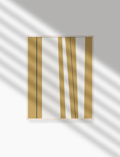ABSTRACT MINIMAL LINES AND STRIPES. Printable Wall Art Illustration. Stripes and lines in dull orange, beige, and dark grey. Abstract art. Minimal design. Geometric print. Minimalist, abstract illustration art. Printable poster. | PAPER MOON Art & Design