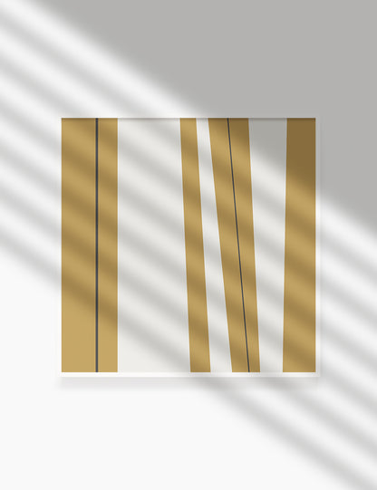 ABSTRACT MINIMAL LINES AND STRIPES. Printable Wall Art Illustration. Stripes and lines in dull orange, beige, and dark grey. Abstract art. Minimal design. Geometric print. Minimalist, abstract illustration art. Printable poster. | PAPER MOON Art & Design