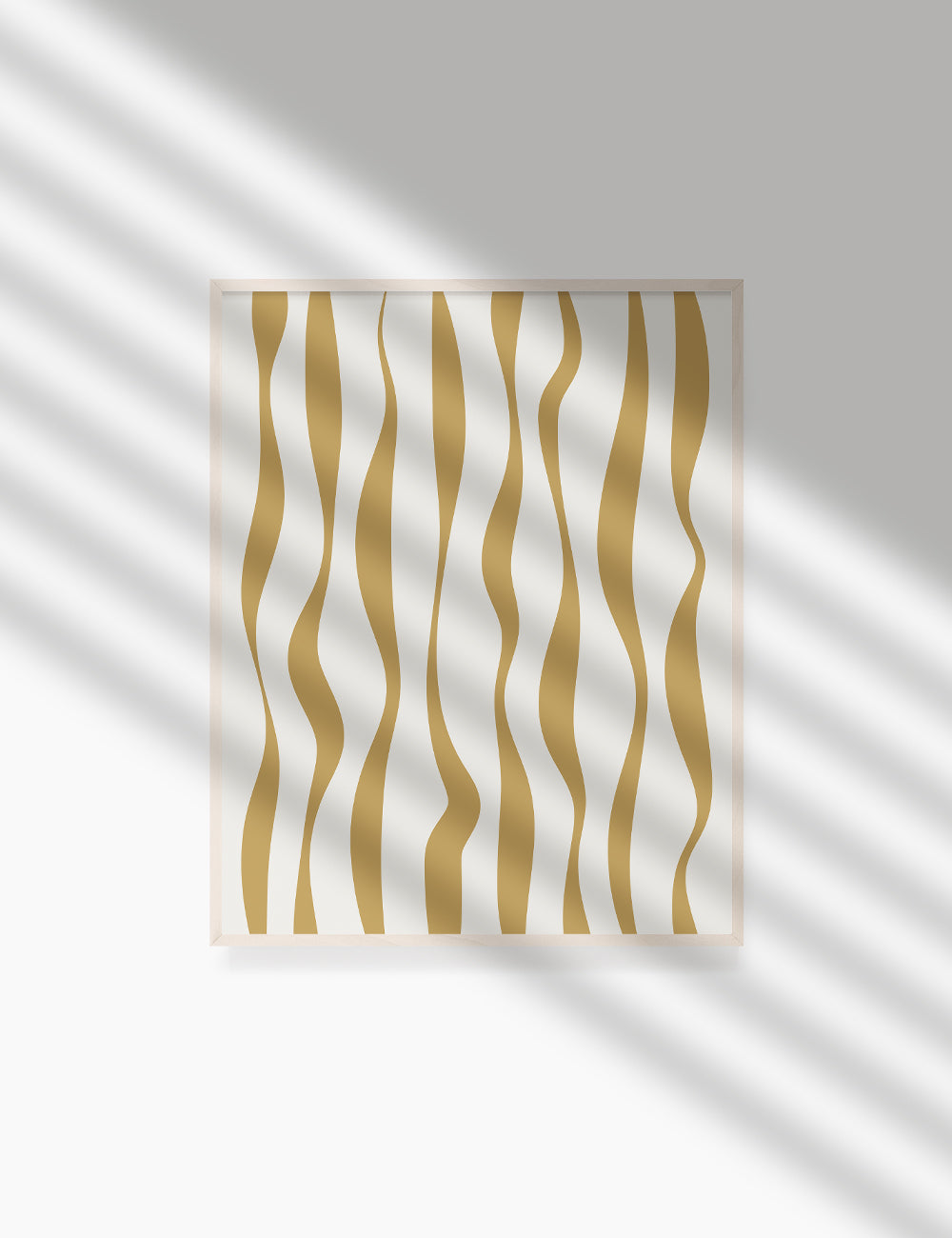 ABSTRACT MINIMAL WAVY LINES. Boho Art Print. Printable Wall Art Illustration. Wavy lines in dull orange and beige. Abstract art. Minimal design. Minimalist, abstract illustration art. Printable poster. | PAPER MOON Art & Design