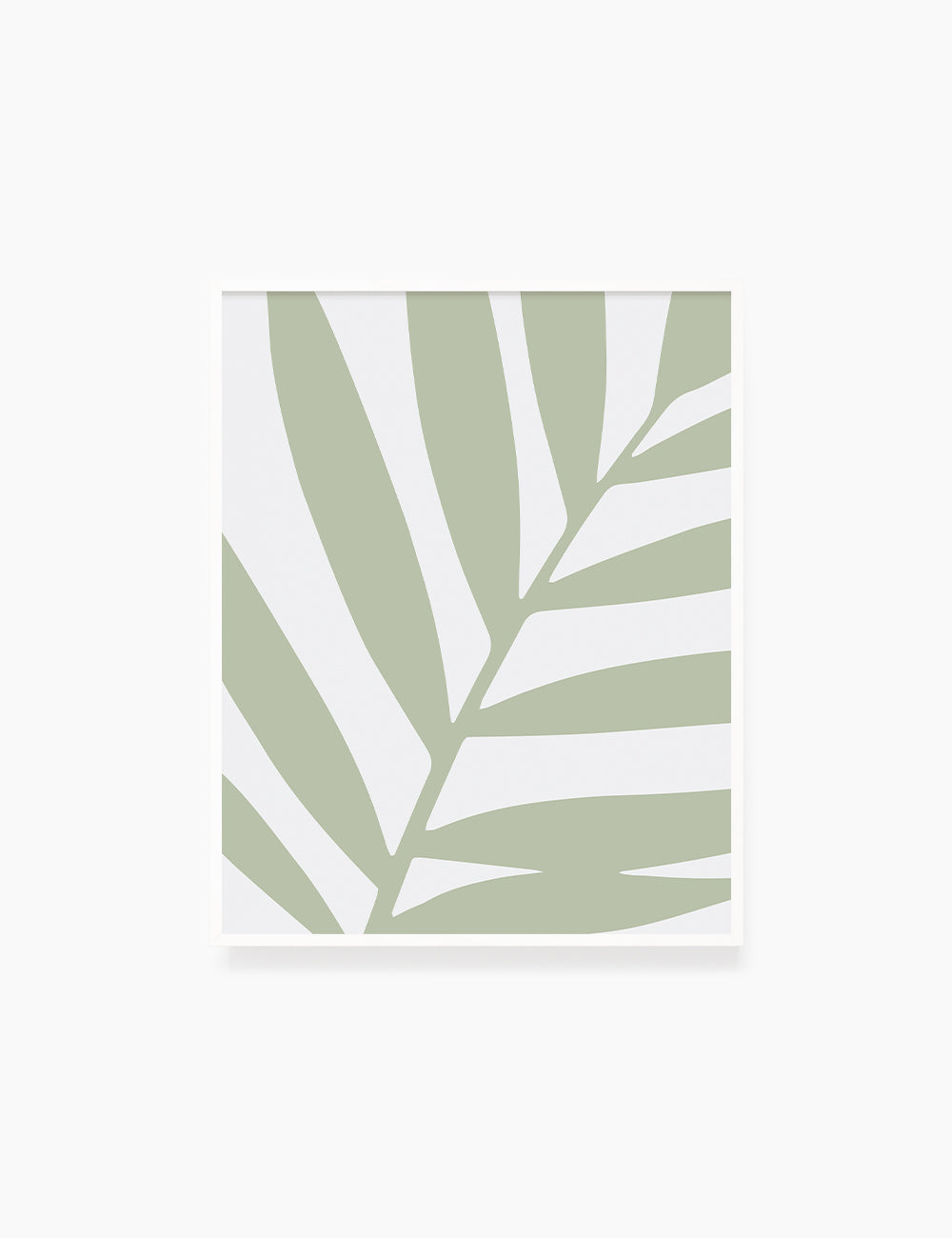 LEAF. MINIMALIST BOTANICAL BOHO ART. GREEN. Minimal Aesthetic. Clean Design. Printable Wall Art Illustration. - PAPER MOON Art & Design