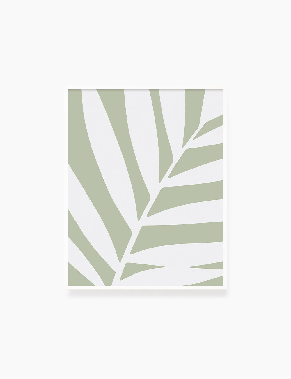 Palm Leaf Print Minimalist Green Sage Green Aesthetic Print Wall Art  Digital Download 