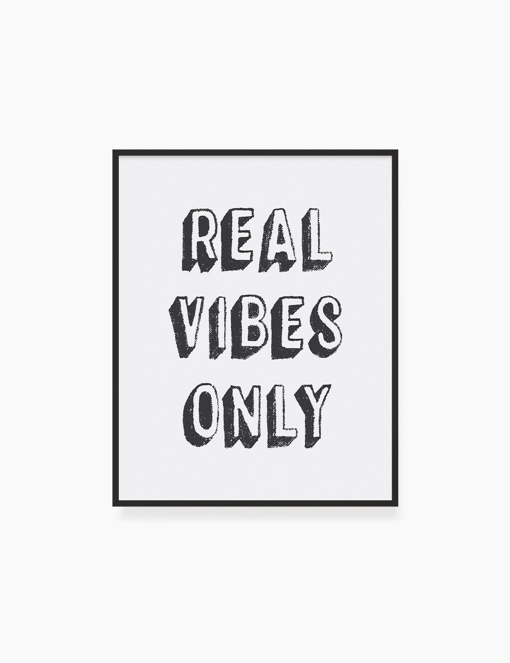 REAL VIBES ONLY. Authenticity Quote. Printable Poster. Printable Wall Art Quote. - PAPER MOON Art & Design