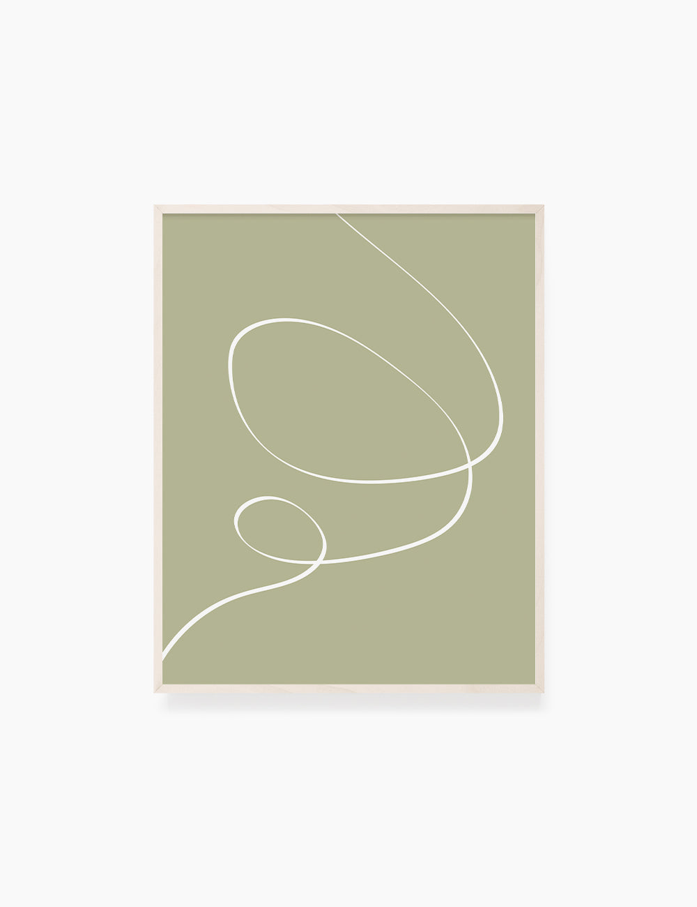 MINIMAL LINE ART. Abstract. Boho. Green. Printable Wall Art Illustration. - PAPER MOON Art & Design