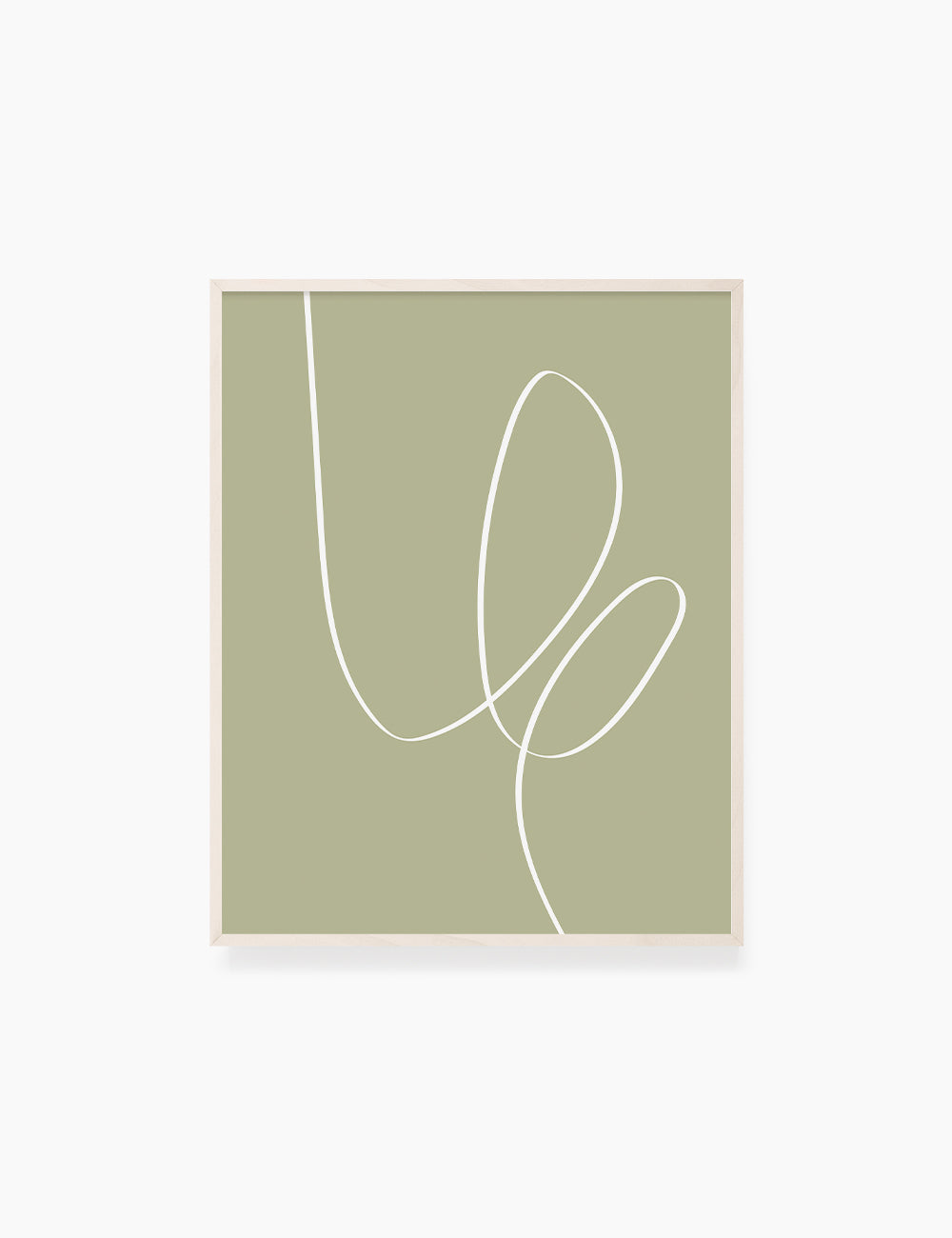 MINIMAL LINE ART. Abstract. Boho. Green. Printable Wall Art Illustration. - PAPER MOON Art & Design