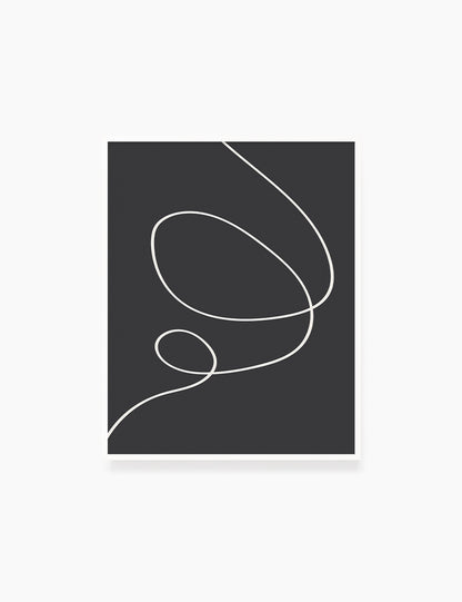 MINIMAL LINE ART. Abstract. Boho. Black and White. Printable Wall Art Illustration. - PAPER MOON Art & Design