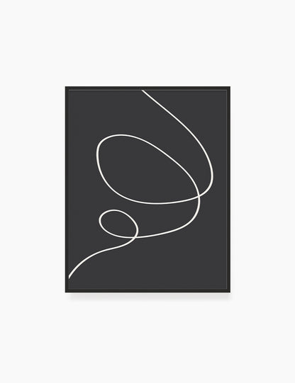 MINIMAL LINE ART. Abstract. Boho. Black and White. Printable Wall Art Illustration. - PAPER MOON Art & Design