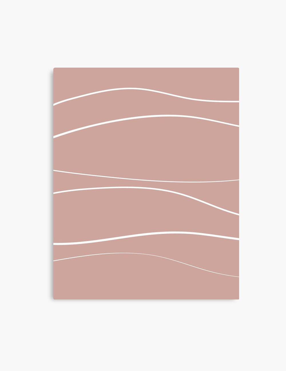 MINIMAL LINE ART. Abstract Waves. Boho. Blush. Rose. Pale Red. Printable Wall Art Illustration. - PAPER MOON Art & Design