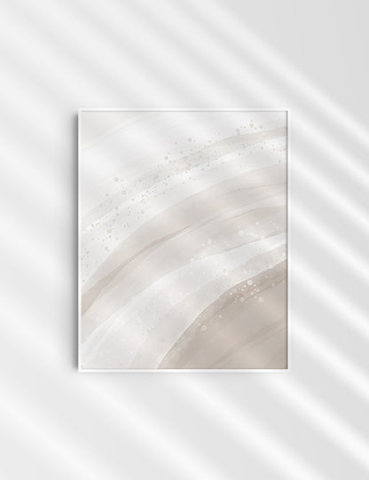 WATERCOLOR ABSTRACT. Beige Aesthetic. Abstract Watercolor Painting. Printable Wall Art. - PAPER MOON Art & Design