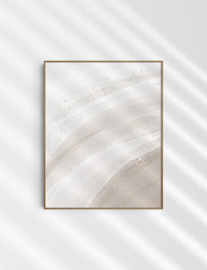 WATERCOLOR ABSTRACT. Beige Aesthetic. Abstract Watercolor Painting. Printable Wall Art. - PAPER MOON Art & Design