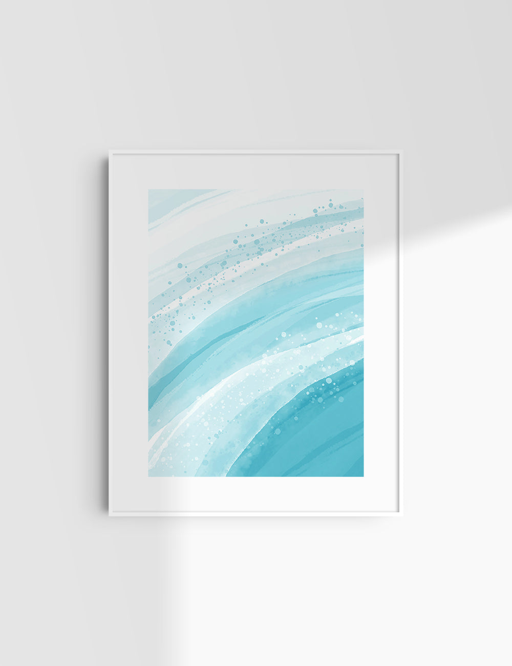 WATERCOLOR ABSTRACT. Bright Blue Aesthetic. Abstract Watercolor Painting. Printable Wall Art. - PAPER MOON Art & Design