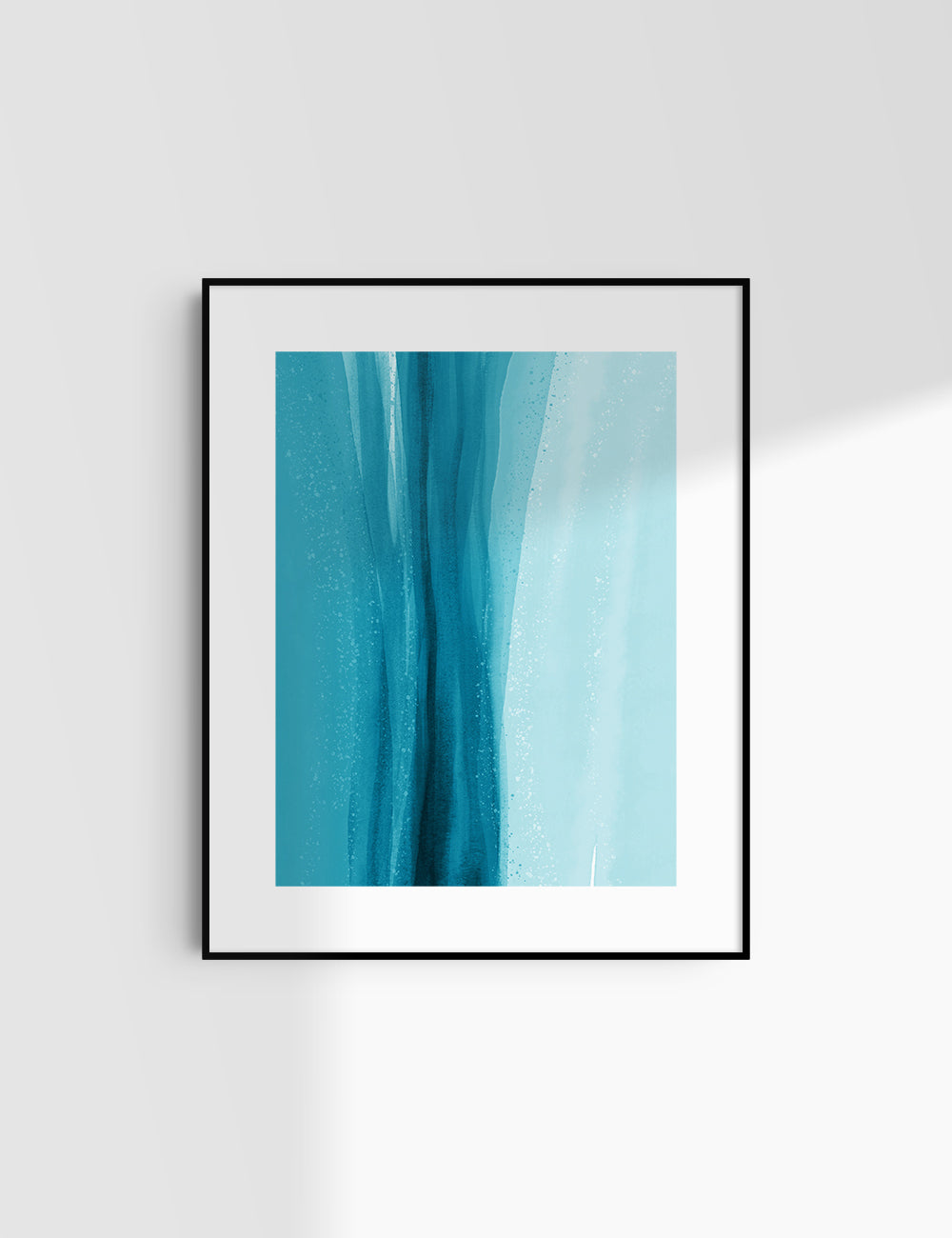 WATERCOLOR ABSTRACT. Bright Blue Aesthetic. Abstract Watercolor Painting. Printable Wall Art. - PAPER MOON Art & Design