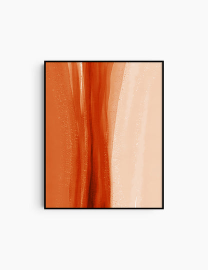 WATERCOLOR ABSTRACT. Burnt Orange Aesthetic. Abstract Watercolor Painting. Printable Wall Art. - PAPER MOON Art & Design