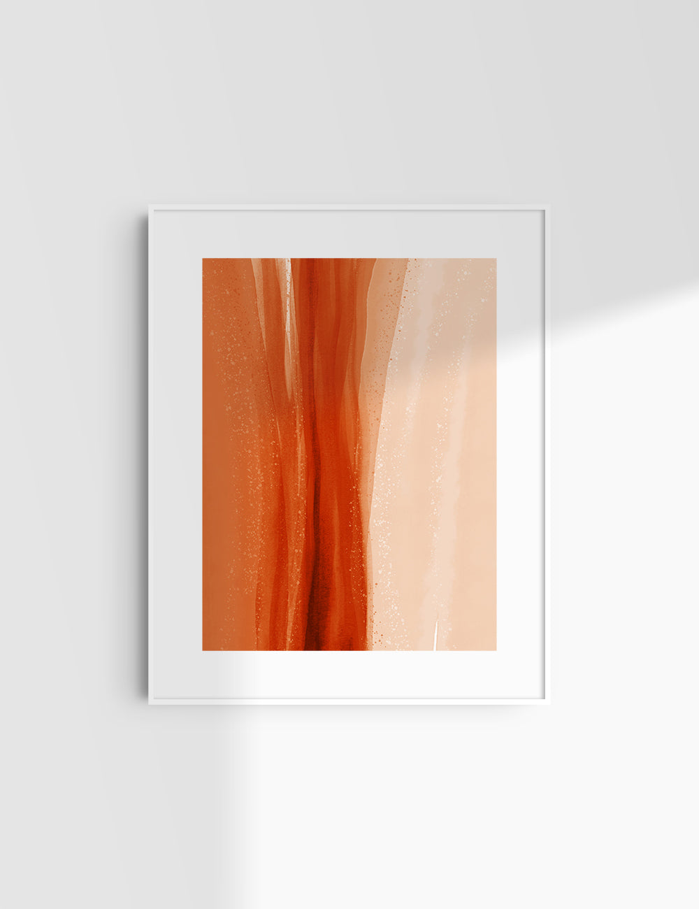 WATERCOLOR ABSTRACT. Burnt Orange Aesthetic. Abstract Watercolor Painting. Printable Wall Art. - PAPER MOON Art & Design