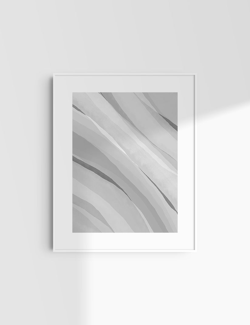 WATERCOLOR ABSTRACT. Shades of Grey. Aesthetic. Minimalist. Abstract ...