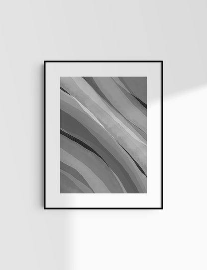WATERCOLOR ABSTRACT. Shades of Grey. Aesthetic. Minimalist. Abstract Watercolor Painting. Printable Wall Art. - PAPER MOON Art & Design