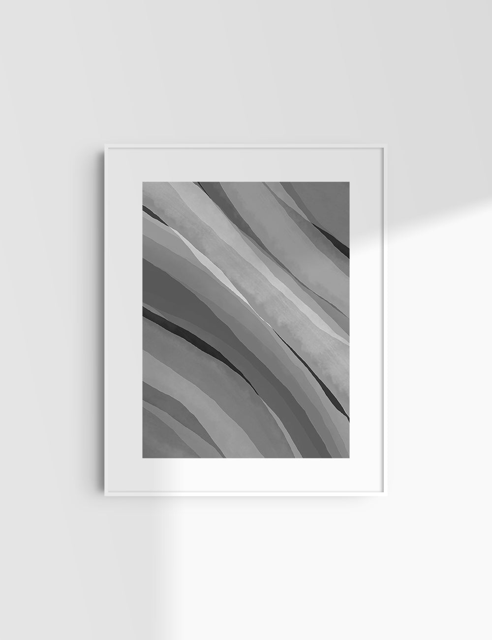 WATERCOLOR ABSTRACT. Shades of Grey. Aesthetic. Minimalist. Abstract Watercolor Painting. Printable Wall Art. - PAPER MOON Art & Design