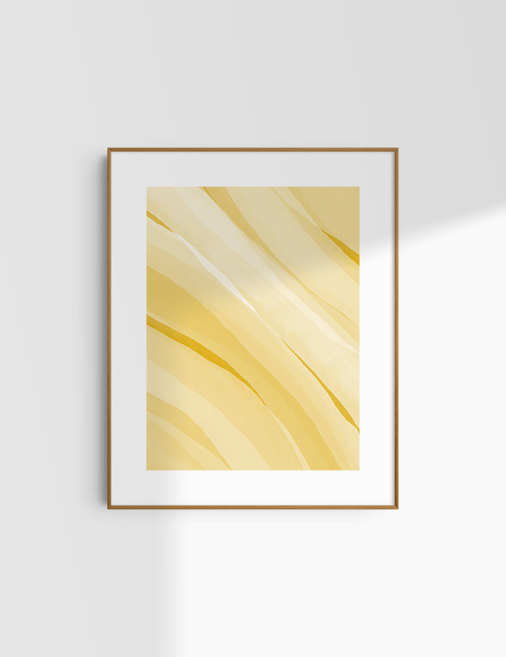 YELLOW WATERCOLOR ABSTRACT. Aesthetic. Minimalist. Abstract Watercolor Painting. Printable Wall Art. - PAPER MOON Art & Design