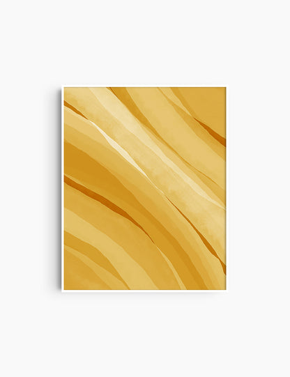 YELLOW GOLD WATERCOLOR ABSTRACT. Aesthetic. Minimalist. Abstract Watercolor Painting. Printable Wall Art. - PAPER MOON Art & Design