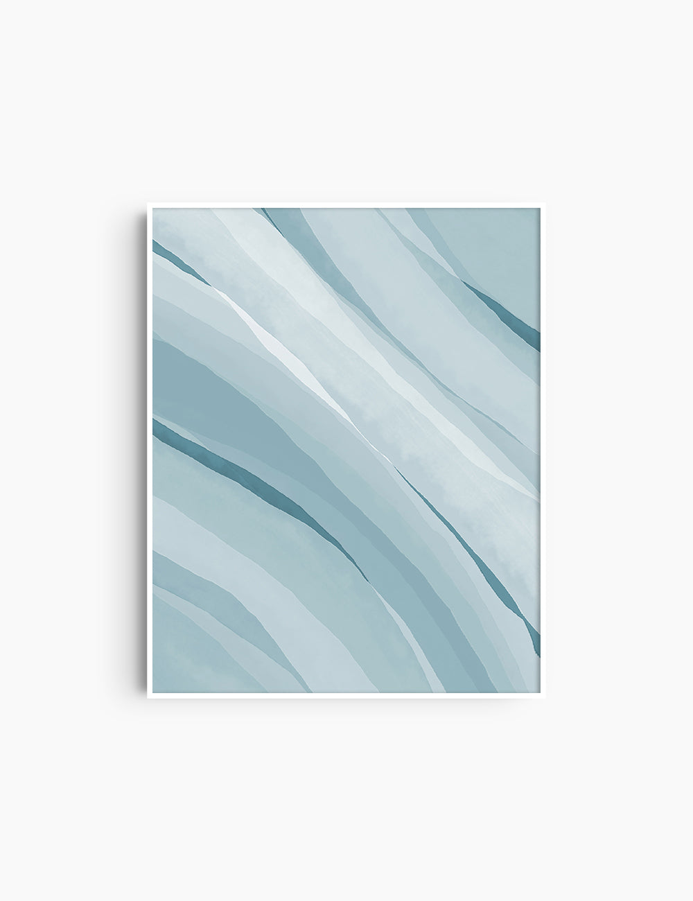 LIGHT BLUE WATERCOLOR ABSTRACT. Aesthetic. Minimalist. Abstract Watercolor Painting. Printable Wall Art. - PAPER MOON Art & Design