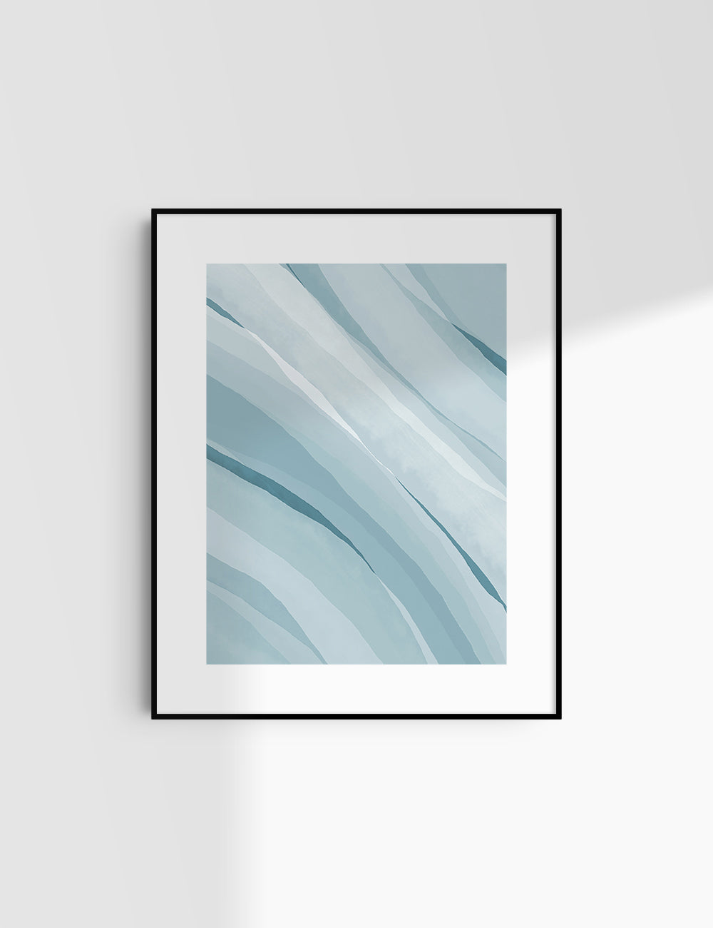LIGHT BLUE WATERCOLOR ABSTRACT. Aesthetic. Minimalist. Abstract Watercolor Painting. Printable Wall Art. - PAPER MOON Art & Design