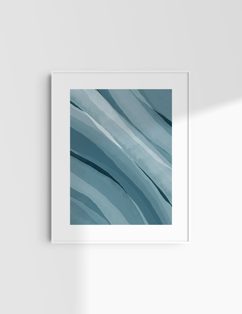 BLUE WATERCOLOR ABSTRACT. Aesthetic. Minimalist. Abstract Watercolor Painting. Printable Wall Art. - PAPER MOON Art & Design