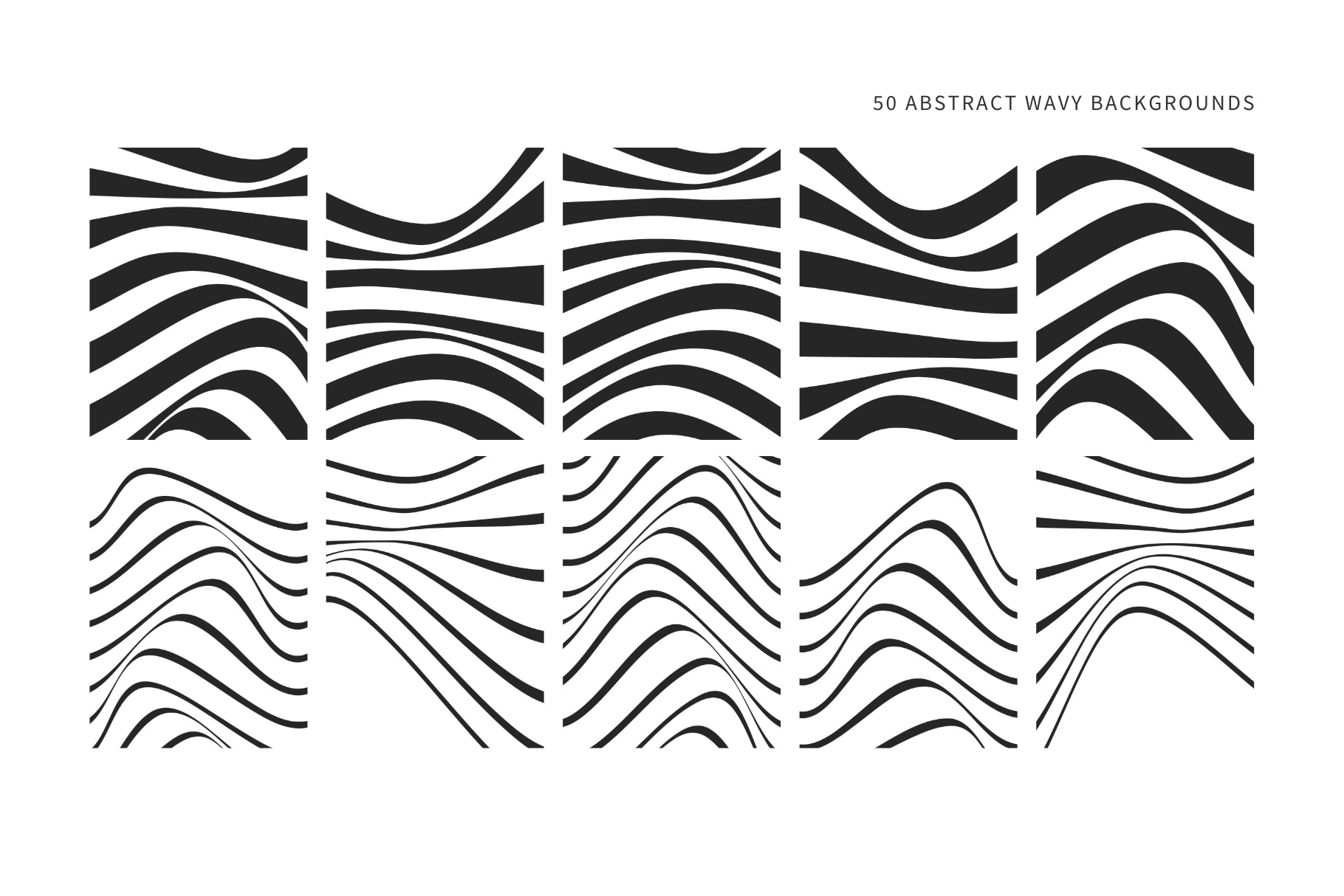 Abstract Wavy Backgrounds 01 Wavy Lines Abstract Vector Illustrations