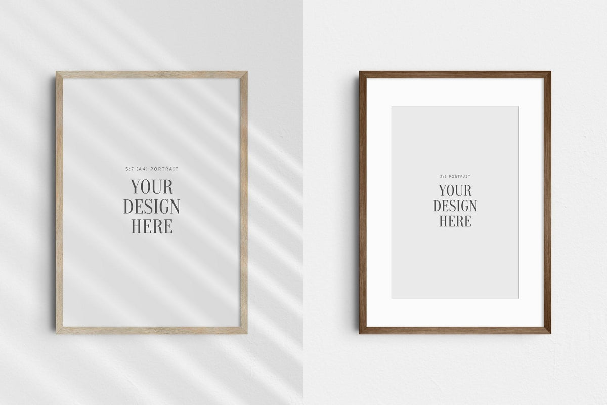 FREE Frame Mockup 5:7 (A4) Portrait | Free PSD Frame Mockup Template ...