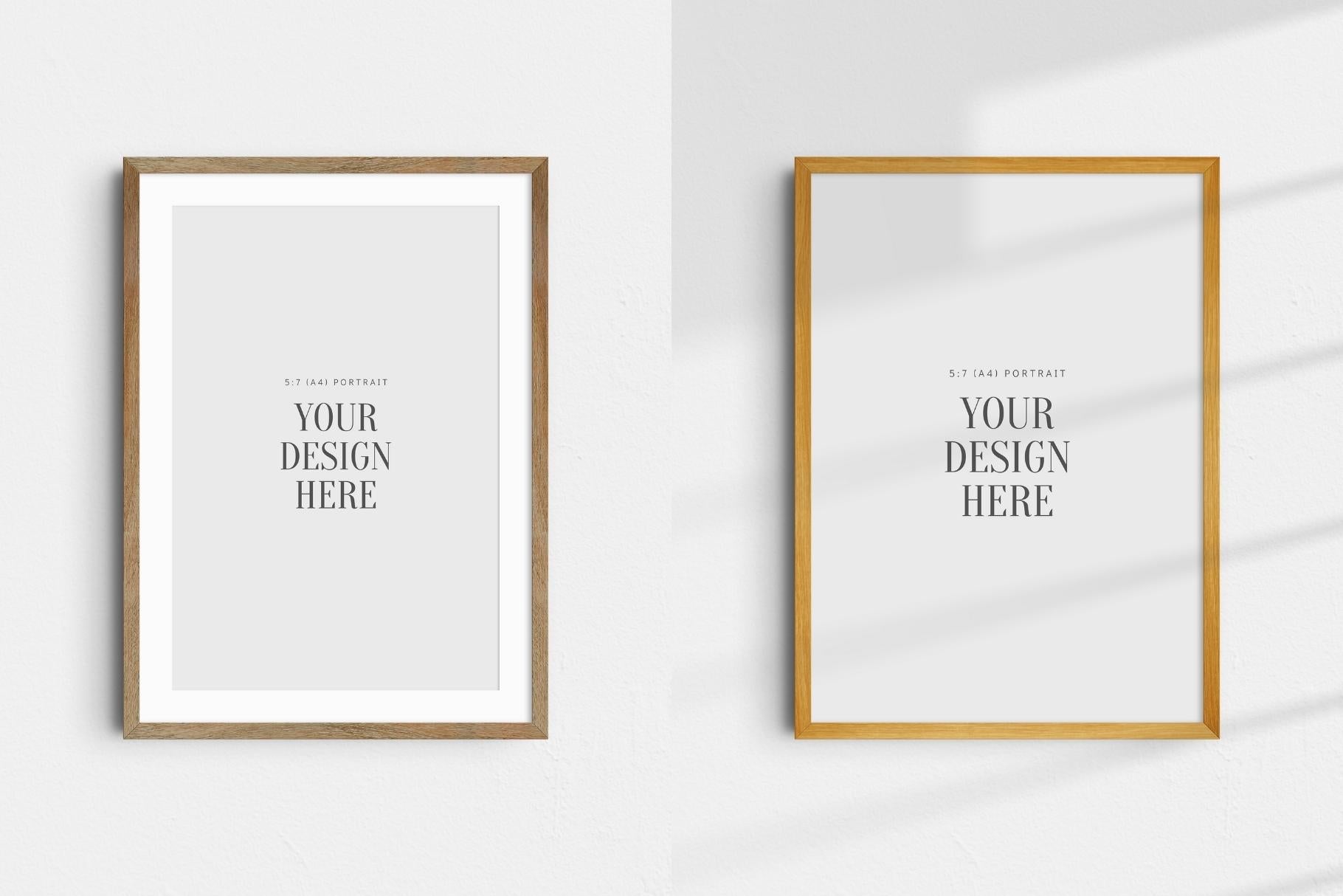 FREE Frame Mockup 5:7 (A4) Portrait | Free PSD Frame Mockup Template ...