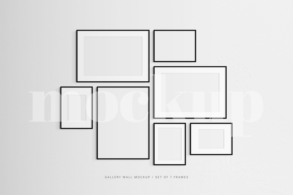 Layout Frame Sample Wall Frame Layout Template Amazon.com: Gallery Perfect 7 Piece Black