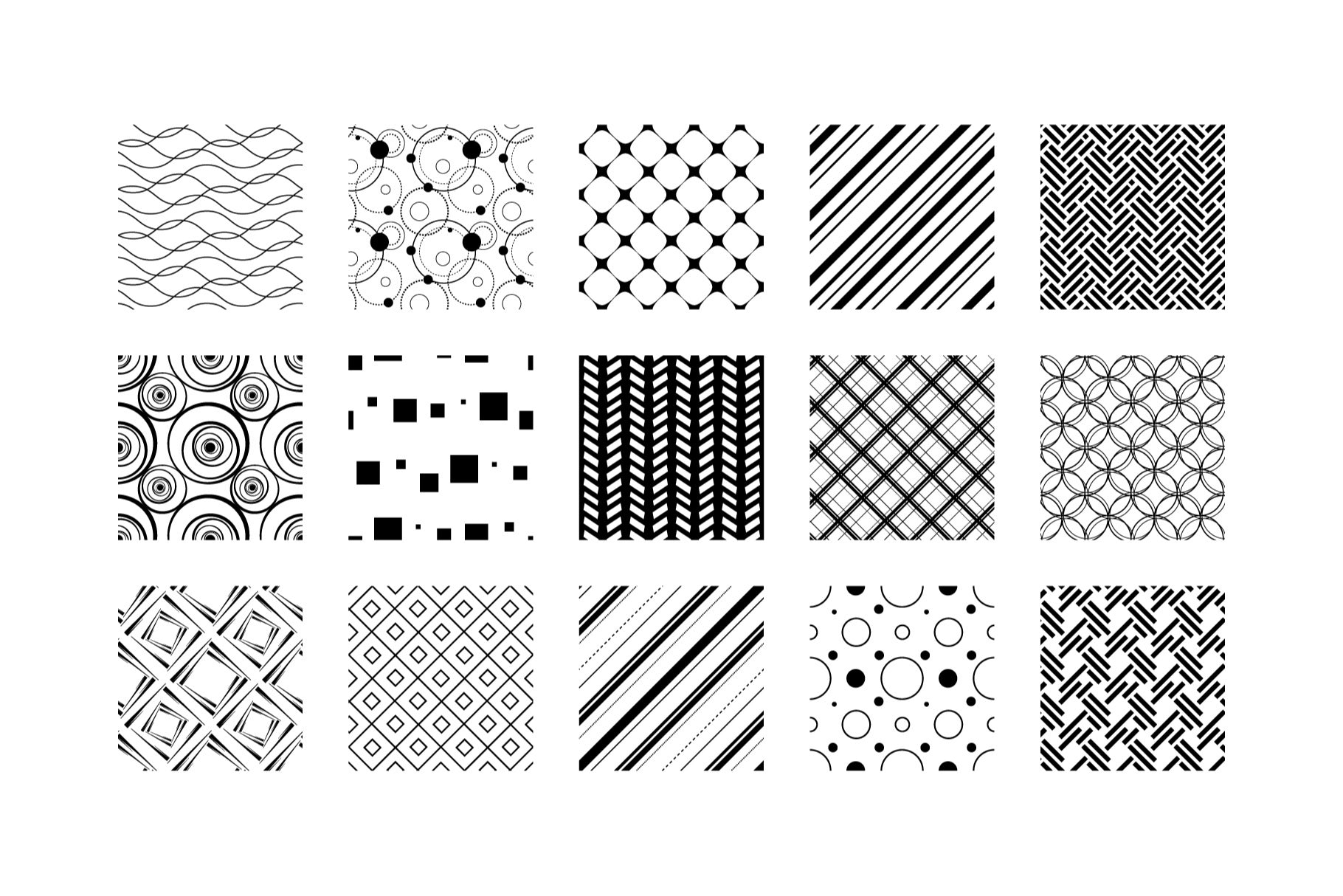 50 Geometric Seamless Vector Patterns 01 Geometric Patterns – PAPER MOON  Art & Design
