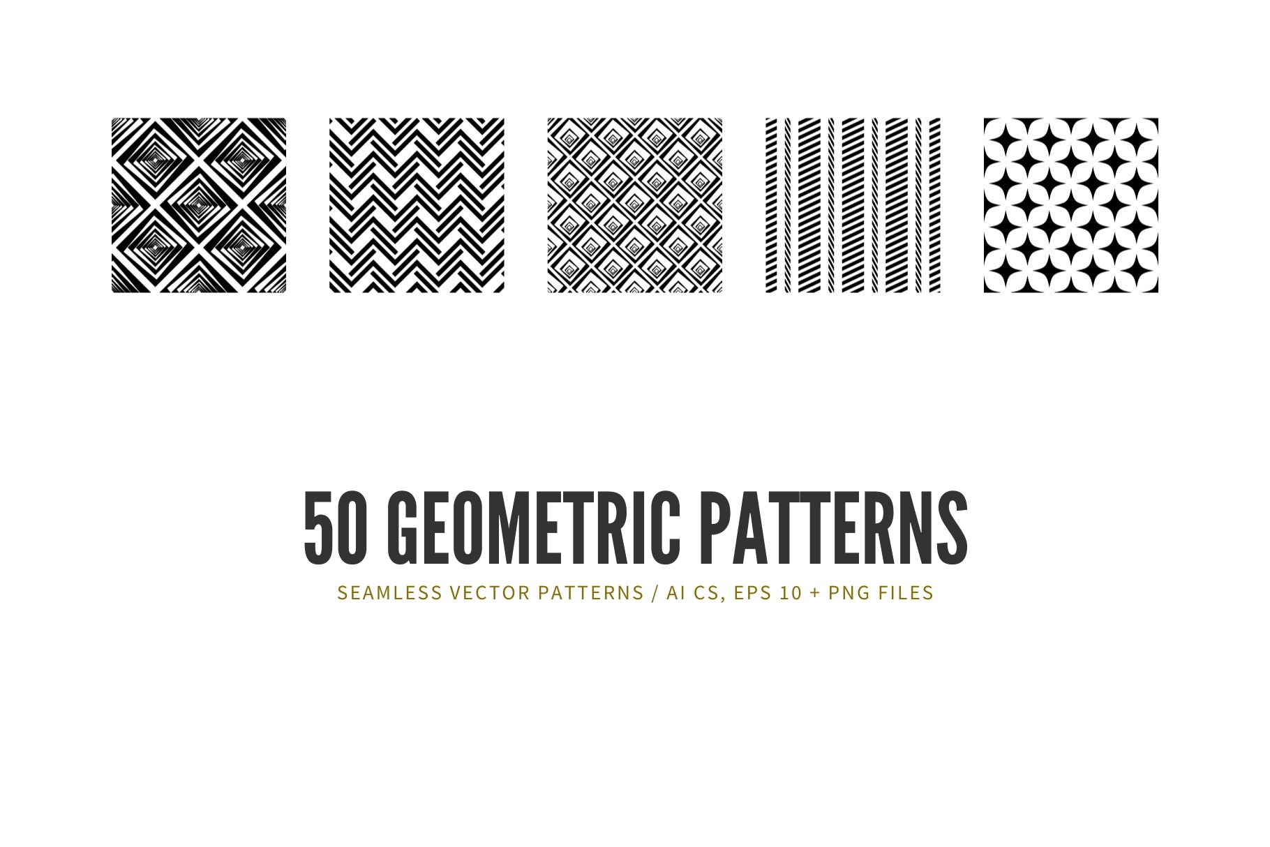 Geometric Patterns Black And White Vector