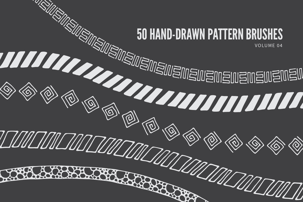 Illustrator Pattern Brushes: Abstract, Geometric, Tribal, Boho, Floral ...
