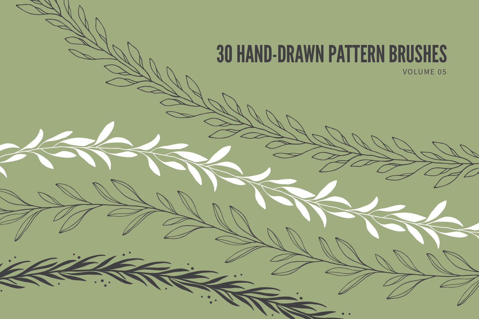 Illustrator Pattern Brushes: Abstract, Geometric, Tribal, Boho, Floral ...